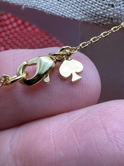 2035AOHP Kate Spade Everyday Spade Cubic Zirconia Stud   Pen - Thumbnail 3