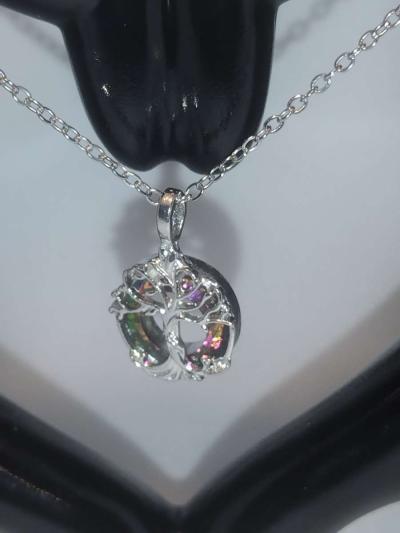 Colorful Tree of Life Necklace - Thumbnail 2