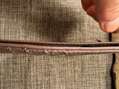 2038Stone Mountain Card Holder Brown Pebble Leather Embossed - Thumbnail 6