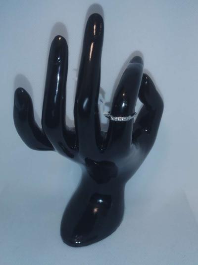 Knuckles Style Silver Ring GA - Thumbnail 3