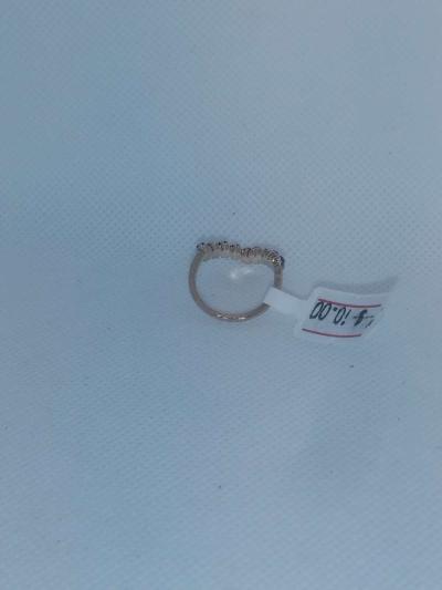 Multi Colored V Shape Chic Rhinestone Ring - Thumbnail 4