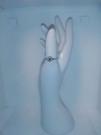 Oval Cut Silver Ring GA - Thumbnail 2