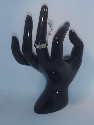 Open Slant Chic Rhinestone Ring - Thumbnail 5