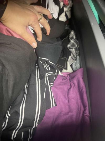 huge 45 gallon bin of womens tops L and up - Thumbnail 3