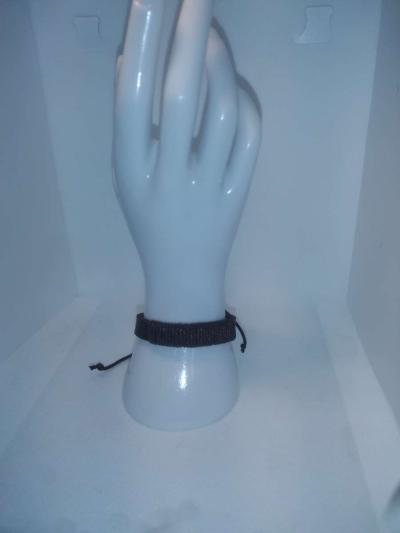 Faux Leather Bracelet wrapped brown - Thumbnail 2