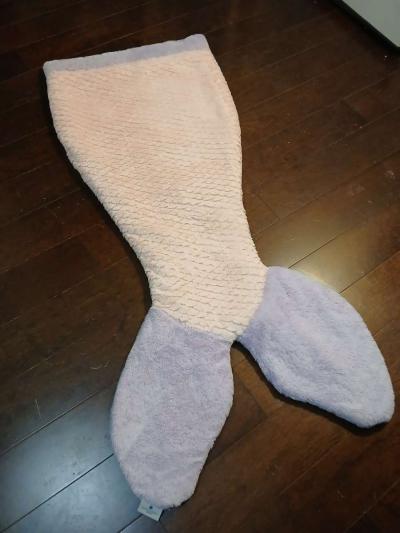 Authentic Kids murmaid pink and purple blanket tail - Thumbnail 5