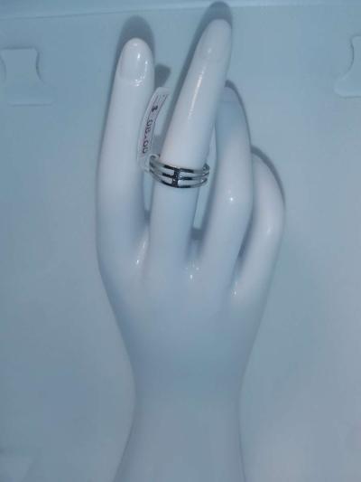 3 Band Silver Ring GA - Thumbnail 2