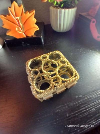 Vintage Florenza Lipstick Holder with Hand painted Tiles - Thumbnail 3