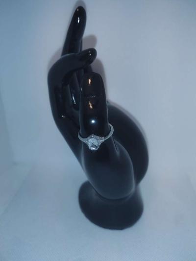 Oval Cut Silver Ring GA - Thumbnail 3