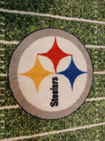 Pittsburgh Steelers field carpet 46inch by 27inch - Thumbnail 4