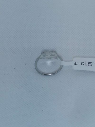 Silver Open Heart Shaped Ring GA - Thumbnail 5