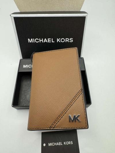 1043HPSA Michael Kors Mens Jet Set Folding Card Case  Wallet - Thumbnail 5