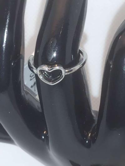 Open Heart Retro Geometric Ring - Thumbnail 2