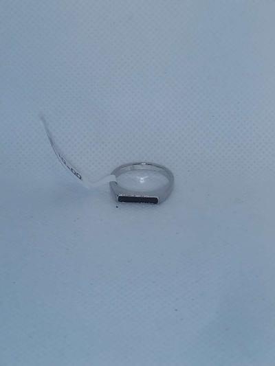 Black Rectangle Retro Geometric Ring - Thumbnail 3