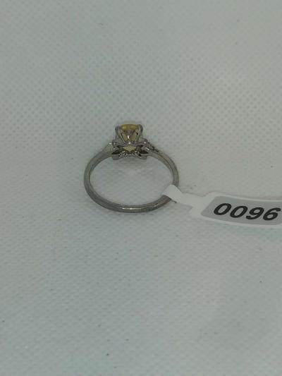 Citrine Ring Silvery - Thumbnail 4