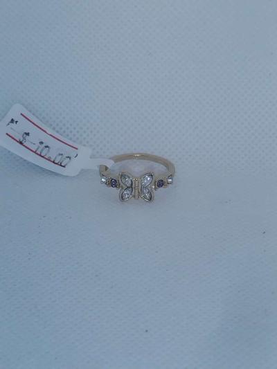 White Butterfly ring - Thumbnail 3