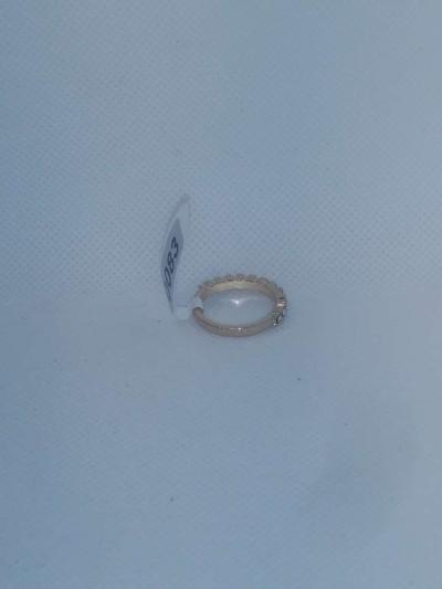 Small White Stones Chic Rhinestone Ring - Thumbnail 4