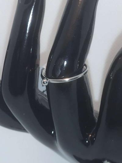 Silvery Sphere Ring RG - Thumbnail 2