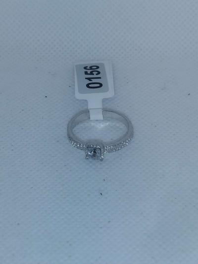 Square Cut Silver Ring GA - Thumbnail 4