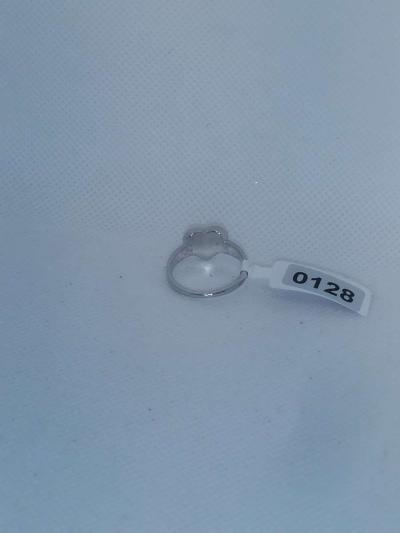 Black Heart Retro Geometric Ring - Thumbnail 4