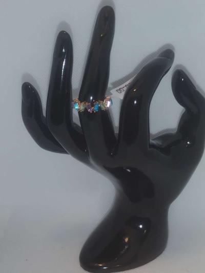 Multi Color Vs Chic Rhinestone Ring - Thumbnail 5