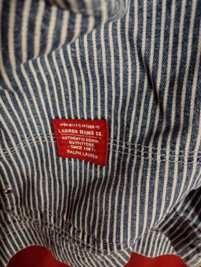 Lauren Jean company denim train strip jacket - Thumbnail 3