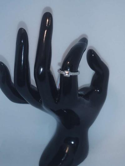 Square Cut Silver Ring GA - Thumbnail 3