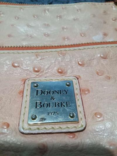 Dooney and Bourke Pink Ostrich Leather Bag - Thumbnail 5