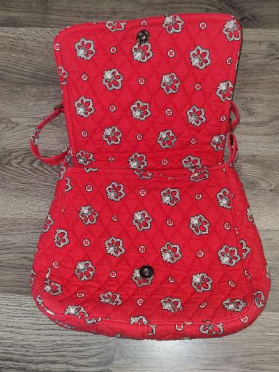 Vera Bradley Red Paisley Bandana Crossbody Bag - Thumbnail 5