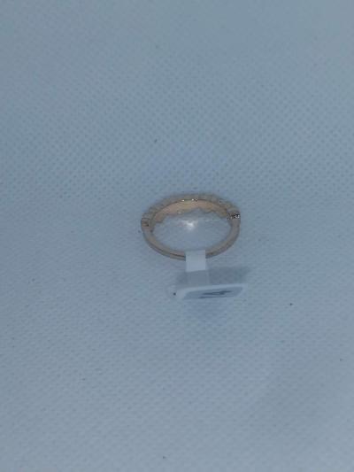 Pink White Hearts Chic Rhinestone Ring - Thumbnail 4