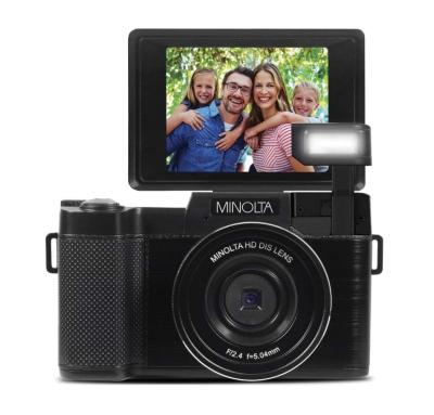 Minolta MND30 4x Digital Zoom 30 MP27KQuad HD Black - Thumbnail 4