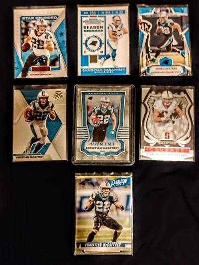 christian mcaffrey 6 card lot - Abbott, Texas