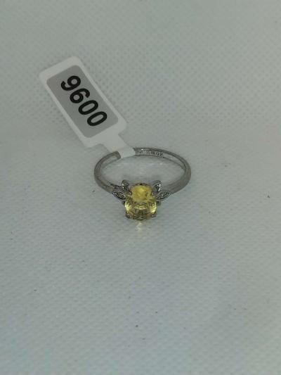 Citrine Ring Silvery - Thumbnail 3