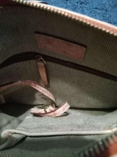 Dooney and Bourke Pink Ostrich Leather Bag - Thumbnail 3