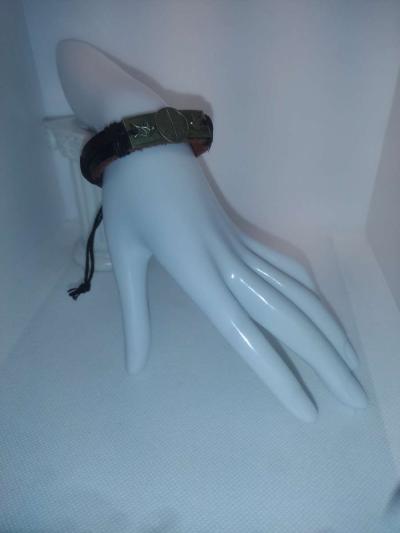 Doves Peace Leather Bracelet VCB - Thumbnail 3