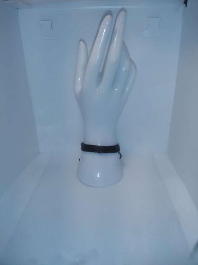 Faux Leather Bracelet 3 Band brown - Thumbnail 2