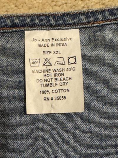 1046 New Womens Basket Decal Embroidered Denim Vest Blue Siz - Thumbnail 4