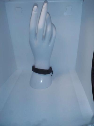 Faux Leather Bracelet straight brown - Thumbnail 2