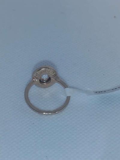 Purple Circle chic Rhinestone Ring - Thumbnail 4