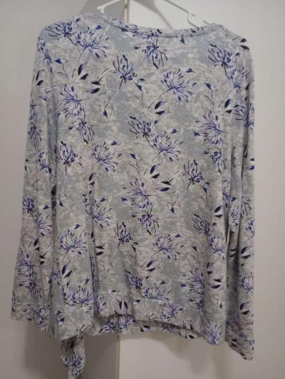 Womans Long Sleeve Blouse - Thumbnail 3