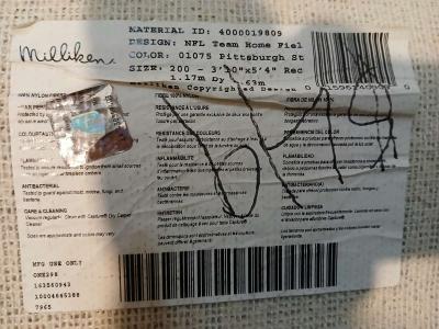 Pittsburgh Steelers field carpet 46inch by 27inch - Thumbnail 5