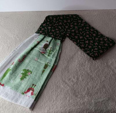 Handmade Scarf Towel Christmas Print - Thumbnail 3