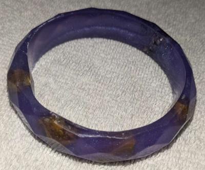 purple petrified wood bracelet - Thumbnail 2