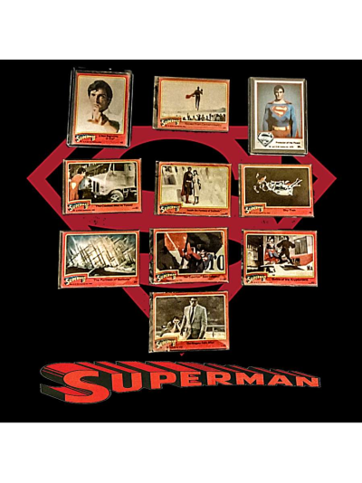 10 lot original vintage 1978 n 82 Superman movie cards - Abbott, Texas