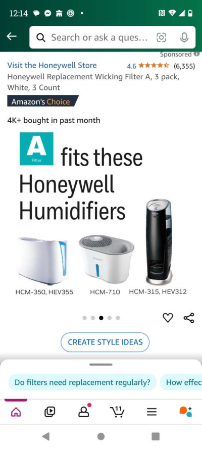 Honeywell Humidifier Wicking Filter - Thumbnail 3