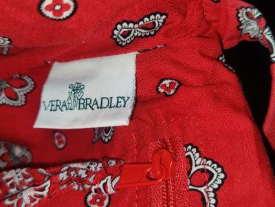 Vera Bradley Red Paisley Bandana Crossbody Bag - Thumbnail 4