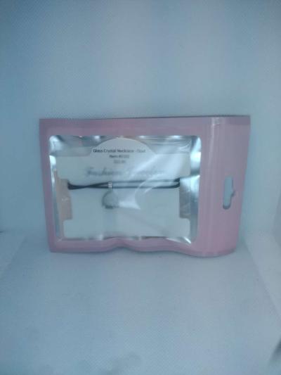 White Glass Pendant Necklace - Thumbnail 5