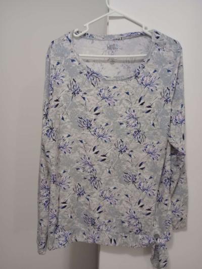 Womans Long Sleeve Blouse - Thumbnail 2