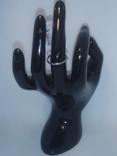 Simple Silver Band Ring GA - Thumbnail 3