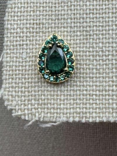 2012PIOR New Kate Spade Emerald Cubic Zirconia Stud Earrings - Thumbnail 6